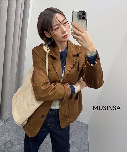 MUSINSA STANDARD WOMAN（ムシンサスタンダードウーマン）の「ウィメンズ ウエストバンドレス ルーズストレートデニムパンツ [ディープインディゴ]（デニムパンツ・レディース・その他・30/24/25/26/27/28/29）」の7枚目の写真