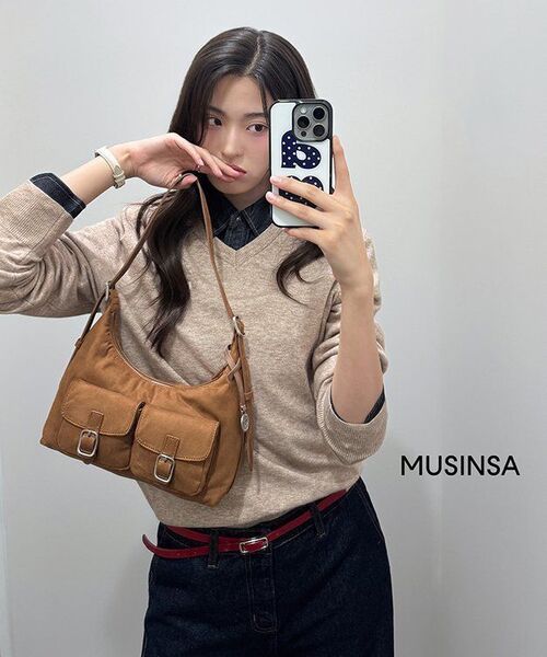 MUSINSA STANDARD WOMAN（ムシンサスタンダードウーマン）の「ウィメンズ ウエストバンドレス ルーズストレートデニムパンツ [ディープインディゴ]（デニムパンツ・レディース・その他・30/24/25/26/27/28/29）」の9枚目の写真