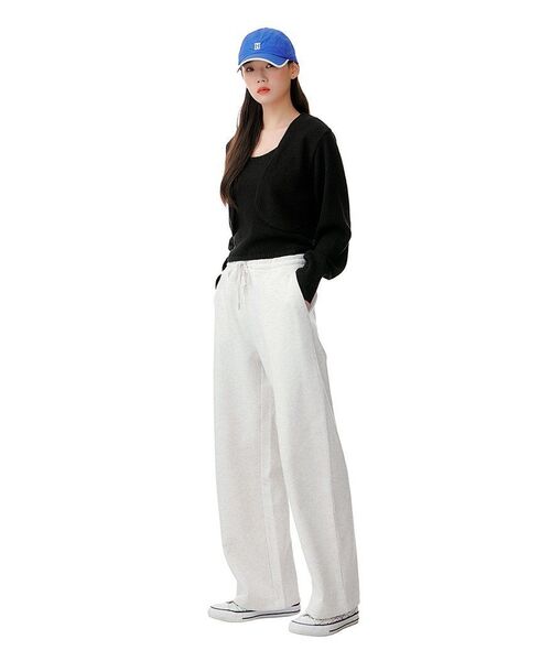 MUSINSA STANDARD WOMAN(ムシンサスタンダードウーマン)の「ウーマンズフラットテリーワイドラウンジスウェットパンツ【オートミール】(スウェットパンツ・レディース・その他・SMALL/MEDIUM/LARGE/X-SMALL)」の9枚目の写真
