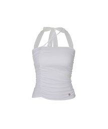 ANGEL SHIRRING TOP white