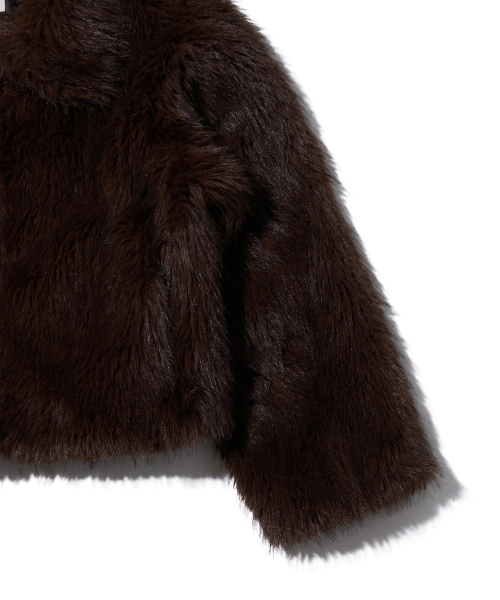 YOUHEE(ユヒ)の「LONG HAIR FUR JACKET BROWN(ムートンコート・レディース・その他・FREE)」の8枚目の写真