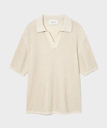 VTWO（ブイツー）の「Summer V Neck Collar Knit_Cream（ニット/セーター）」
