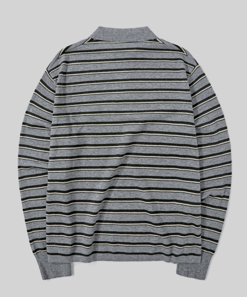 Verdnt（バーダント）の「ヘアリーストライプカラーニット[グレー]（ニット/セーター・レディース・その他・MEDIUM/LARGE）」の5枚目の写真