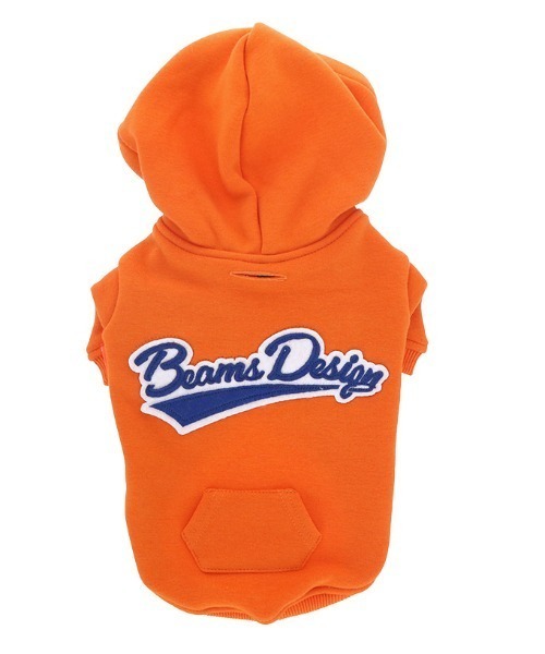BEAMS DESIGN(ビームス デザイン)の「BEAMS DESIGN/スクリプトロゴパーカー(ペットウェア・メンズ・オレンジ/ネイビー/グレー・S/L/2L/3L/2M/XS/M)」の3枚目の写真