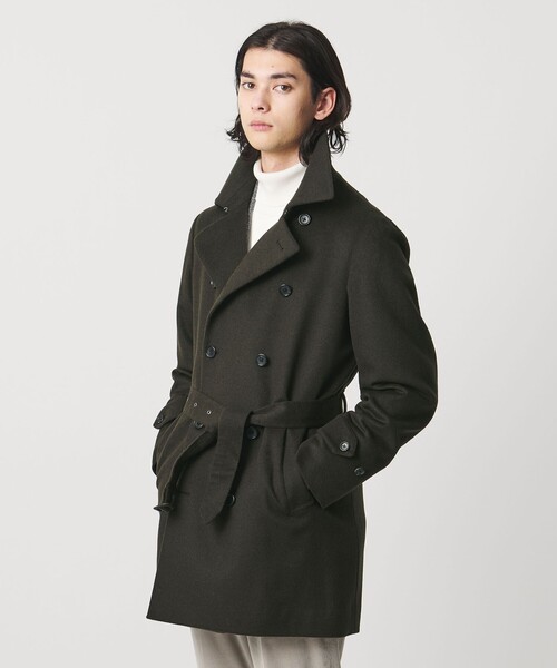 ウール カシミヤ ビーバー ショートトレンチコート（トレンチコート