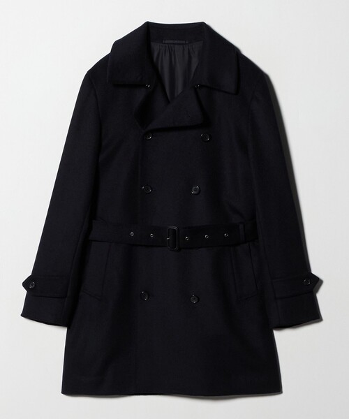 UNITED ARROWS(ユナイテッドアローズ)の「ウール カシミヤ ビーバー ショートトレンチコート(トレンチコート・メンズ・ダークグリーン/ネイビー・L/XL/M/S/XXL)」の22枚目の写真