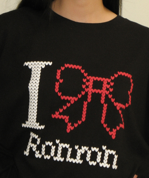 RONRON(ロンロン)の「I RIBBON OVER FIT LONG SLEEVE T SHIRT BLACK(Tシャツ/カットソー・レディース・その他・FREE)」の5枚目の写真