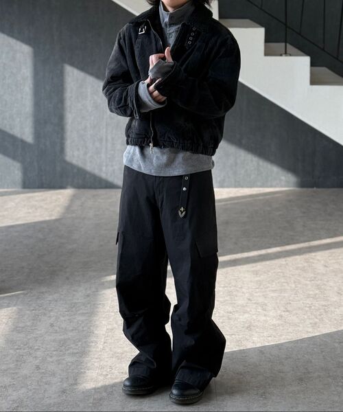 DIVEIN(ダイブイン)の「VERN CARGO PANTS V2 (BLACK)(その他パンツ・メンズ・ブラック・0/1/2)」の4枚目の写真