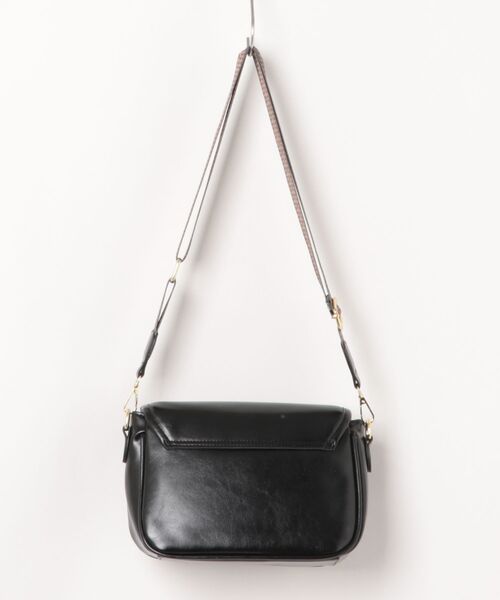 florist（フローリスト）の「2WAY レザータッチフラップショルダーバッグ（500mlペットボトル収納可）（ショルダーバッグ・レディース・ブラウン/ブラック・FREE）」の7枚目の写真