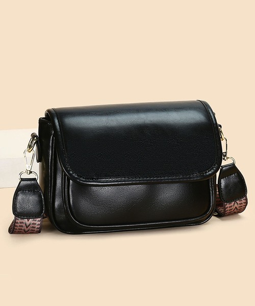 florist（フローリスト）の「2WAY レザータッチフラップショルダーバッグ（500mlペットボトル収納可）（ショルダーバッグ・レディース・ブラウン/ブラック・FREE）」の3枚目の写真