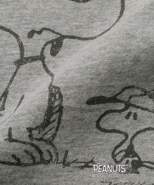 green label relaxing（グリーンレーベルリラクシング）の「【BABY】別注PEANUTS プリントTシャツ◆（Tシャツ/カットソー・キッズ・ネイビー/ライトグレー/マスタード・75cm/85cm）」の12枚目の写真