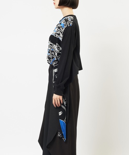 gomme(ゴム)の「サイドドレープカーディガン(カーディガン/ボレロ・レディース・ブラック・MEDIUM)」の16枚目の写真