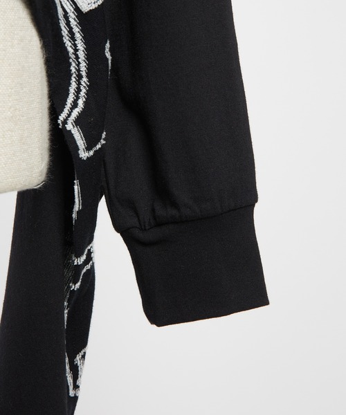 gomme(ゴム)の「サイドドレープカーディガン(カーディガン/ボレロ・レディース・ブラック・MEDIUM)」の9枚目の写真