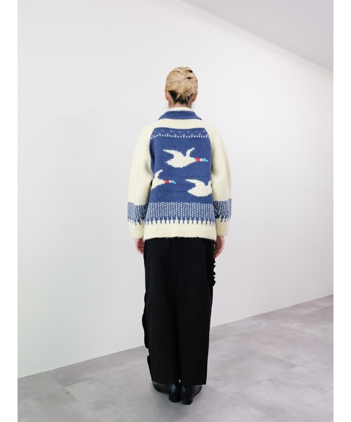 DOLLUPOOPS（ドールアップウップス）の「バード柄ニットカーディガン（カーディガン/ボレロ・レディース・ブラック/ロイヤルブルー・FREE）」の11枚目の写真