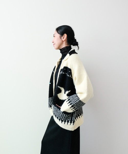 DOLLUPOOPS（ドールアップウップス）の「バード柄ニットカーディガン（カーディガン/ボレロ・レディース・ブラック/ロイヤルブルー・FREE）」の19枚目の写真