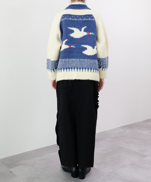 DOLLUPOOPS（ドールアップウップス）の「バード柄ニットカーディガン（カーディガン/ボレロ・レディース・ブラック/ロイヤルブルー・FREE）」の17枚目の写真