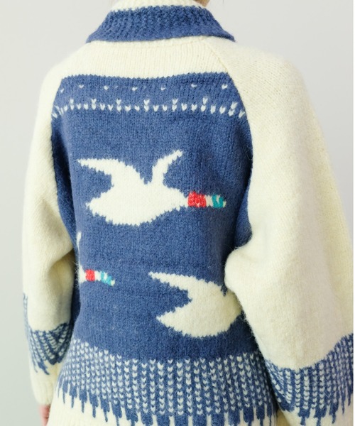 DOLLUPOOPS（ドールアップウップス）の「バード柄ニットカーディガン（カーディガン/ボレロ・レディース・ブラック/ロイヤルブルー・FREE）」の14枚目の写真
