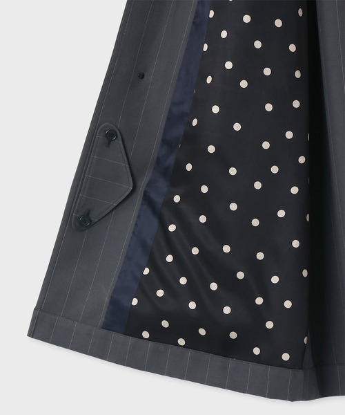 Paul Smith（ポールスミス）の「ピンストライプ スプリングコート / 143116 810Y（ステンカラーコート・メンズ・ダークグレー・MEDIUM/LARGE）」の5枚目の写真