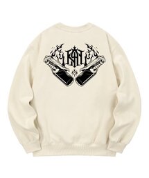 KMC0116 レボリューション軍 裏起毛スウェット - クリーム