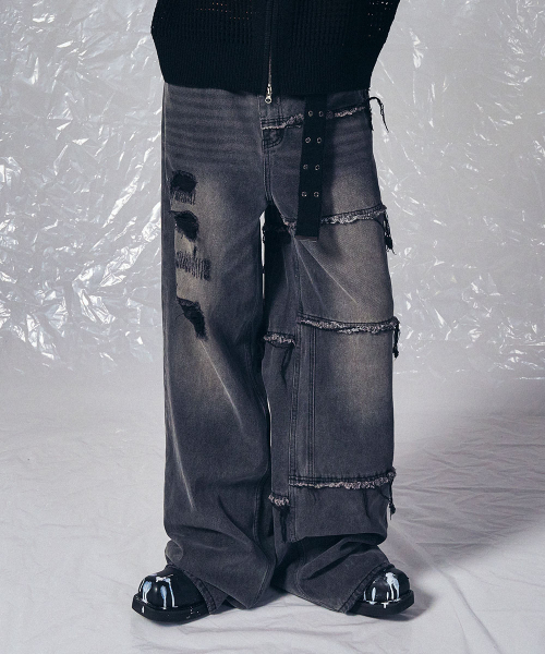TWELVE GOLD JEANS GREY（デニムパンツ）｜SCHISM INDUCING（スキ 