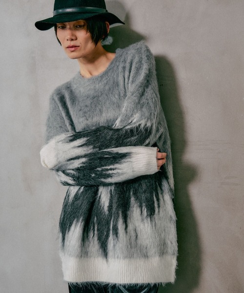 LEPSIM（レプシィム）の「グラデーションニットチュニック　618521（ニット/セーター・レディース・グレー/ピンク/ベージュ/ブルー・FREE）」の6枚目の写真