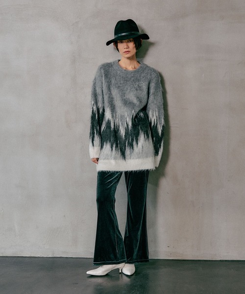 LEPSIM（レプシィム）の「グラデーションニットチュニック　618521（ニット/セーター・レディース・グレー/ピンク/ベージュ/ブルー・FREE）」の8枚目の写真