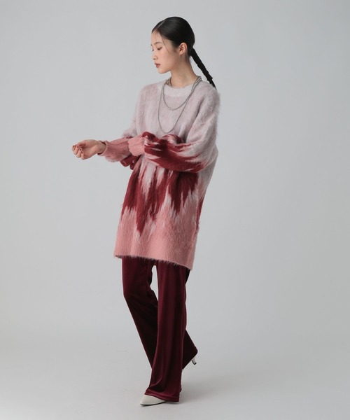 LEPSIM（レプシィム）の「グラデーションニットチュニック　618521（ニット/セーター・レディース・グレー/ピンク/ベージュ/ブルー・FREE）」の13枚目の写真