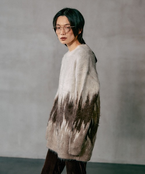 LEPSIM（レプシィム）の「グラデーションニットチュニック　618521（ニット/セーター・レディース・グレー/ピンク/ベージュ/ブルー・FREE）」の15枚目の写真