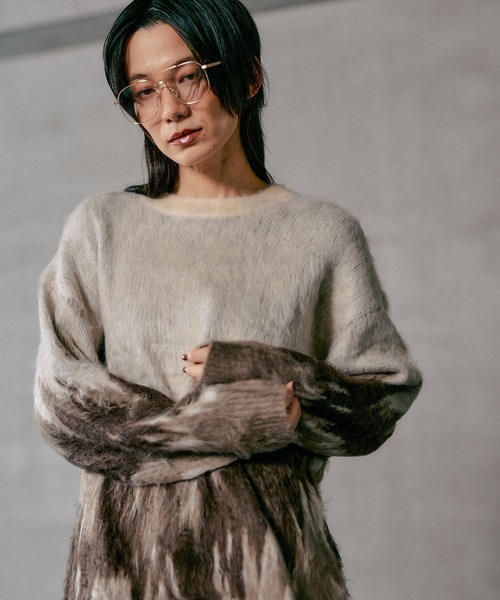 LEPSIM（レプシィム）の「グラデーションニットチュニック　618521（ニット/セーター・レディース・グレー/ピンク/ベージュ/ブルー・FREE）」の16枚目の写真