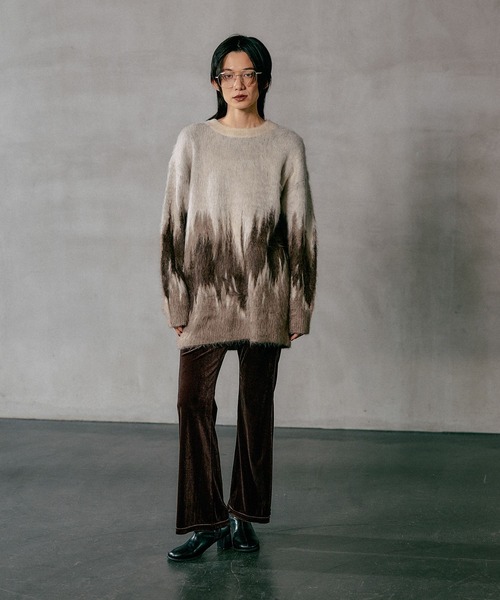 LEPSIM（レプシィム）の「グラデーションニットチュニック　618521（ニット/セーター・レディース・グレー/ピンク/ベージュ/ブルー・FREE）」の17枚目の写真