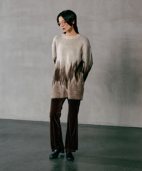 LEPSIM（レプシィム）の「グラデーションニットチュニック　618521（ニット/セーター・レディース・グレー/ピンク/ベージュ/ブルー・FREE）」の18枚目の写真