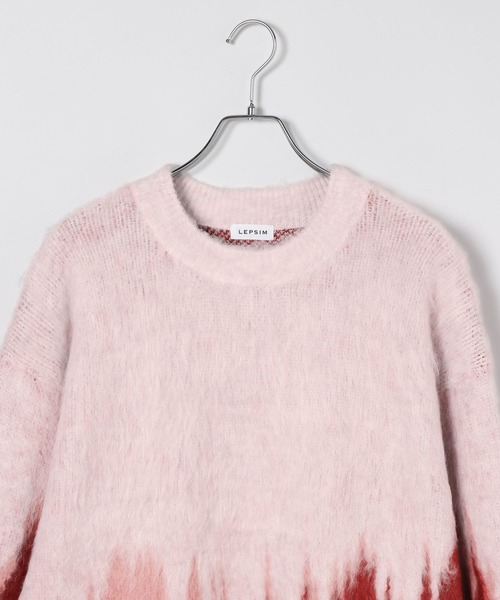 LEPSIM（レプシィム）の「グラデーションニットチュニック　618521（ニット/セーター・レディース・グレー/ピンク/ベージュ/ブルー・FREE）」の21枚目の写真