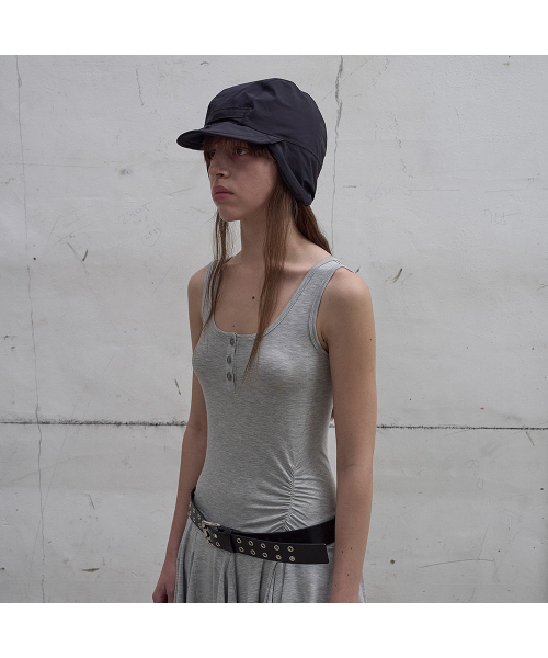 LCDC TM(エルシーディーシーティーエム)の「FRILL SLEEVELESS TOP (GREY)(Tシャツ/カットソー・レディース・アッシュグレー・SMALL/MEDIUM)」の5枚目の写真