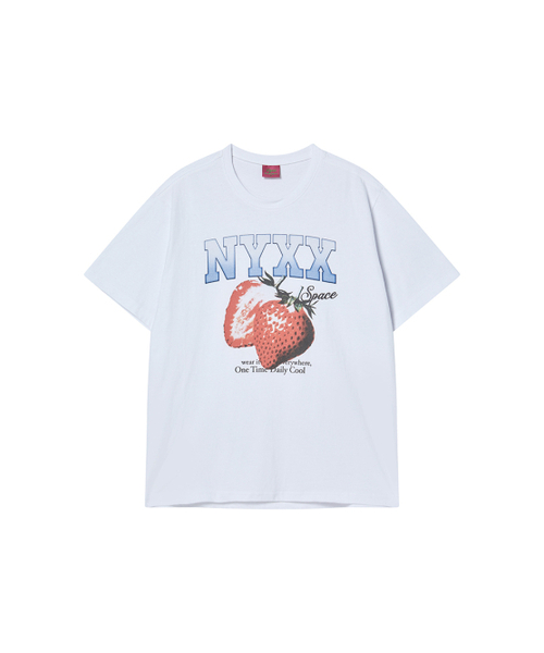 NYXX（エヌワイエックスエックス）の「STRAWBERRY SPACE TEE WHITE（Tシャツ/カットソー・レディース・その他・SMALL/MEDIUM）」の2枚目の写真