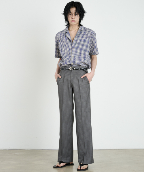 DUSTYWHITE(ダスティーホワイト)の「ブルーテクスチャーハーフスリーブシャツ(シャツ/ブラウス・メンズ・その他・X-LARGE/MEDIUM/LARGE)」の6枚目の写真