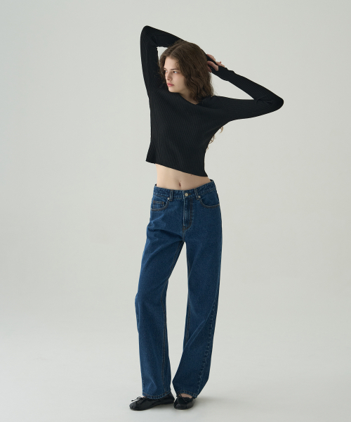 DRAWFIT WOMEN（ドローフィットウーマン）の「ハートネックリブスリムニットトップ [ブラウン]（ニット/セーター・レディース・その他・SMALL/MEDIUM）」の9枚目の写真