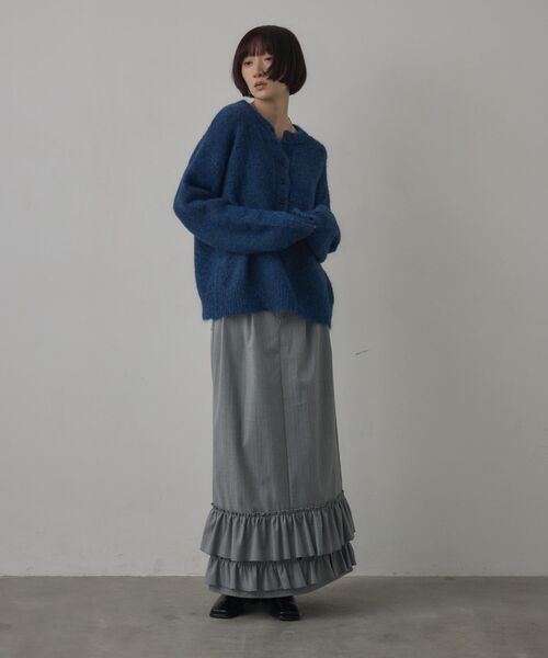 kivi（キヴィ）の「裾フリルスカート（スカート・レディース・チャコールグレー/ダークブルー/ライトグレー・FREE）」の13枚目の写真