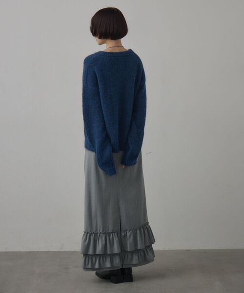 kivi（キヴィ）の「裾フリルスカート（スカート・レディース・チャコールグレー/ダークブルー/ライトグレー・FREE）」の17枚目の写真
