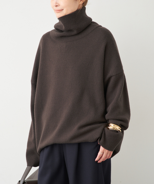 【美品】ドゥーズィエムクラス タートルネックニット ライトグレー ジュ Deuxieme Classe（ドゥーズィエムクラス）の「*JADE MIDI