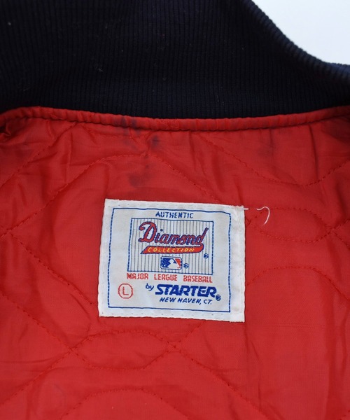 STARTER(スターター)の「【USED】90’s STARTER “MLB MINNESOTA TWINS” ナイロン アワードジャケット USA製(スタジャン・メンズ・ネイビー・LARGE)」の11枚目の写真