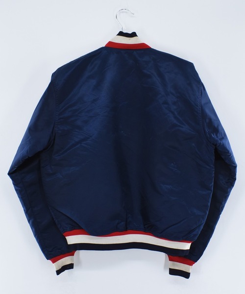 STARTER(スターター)の「【USED】90’s STARTER “MLB MINNESOTA TWINS” ナイロン アワードジャケット USA製(スタジャン・メンズ・ネイビー・LARGE)」の14枚目の写真