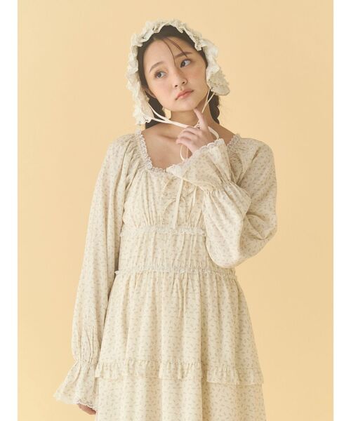 merry jenny(メリージェニー)の「lace frill headpiece(その他ヘアアクセサリー・レディース・ベージュ/オフホワイト/ブラック・FREE)」の11枚目の写真