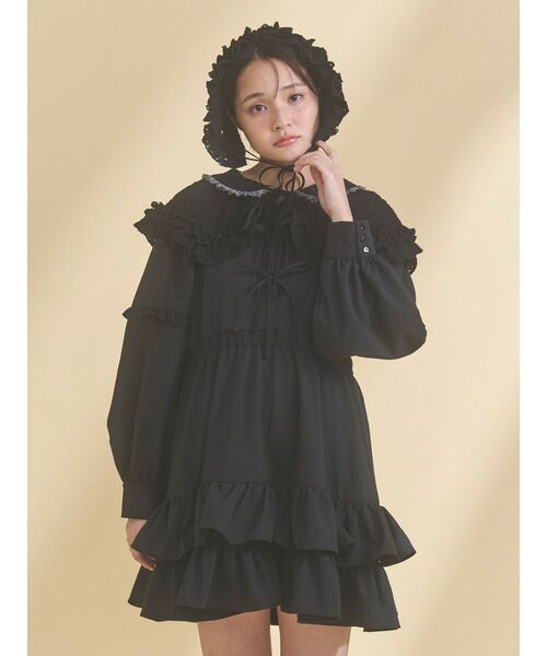 merry jenny(メリージェニー)の「lace frill headpiece(その他ヘアアクセサリー・レディース・ベージュ/オフホワイト/ブラック・FREE)」の21枚目の写真