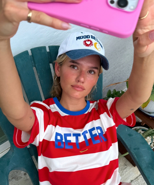 MOODBETTER(ムード ベター)の「BETTER LOGO BASIC FIT T SHIRTS RED STRIPE(Tシャツ/カットソー・レディース・その他・FREE)」の4枚目の写真