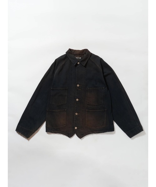 AUTHEN（オーセン）の「【AUTHEN】オーセン/ ヴィンテージ エンジニア ジャケット（デニムジャケット・メンズ・ブラウン/ブラック・LARGE/MEDIUM）」の2枚目の写真