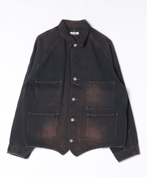 AUTHEN（オーセン）の「【AUTHEN】オーセン/ ヴィンテージ エンジニア ジャケット（デニムジャケット・メンズ・ブラウン/ブラック・LARGE/MEDIUM）」の6枚目の写真
