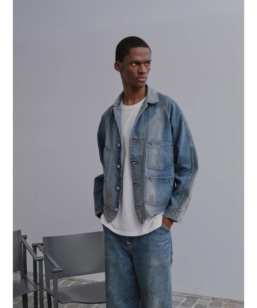 AUTHEN（オーセン）の「【AUTHEN】オーセン/ ヴィンテージ エンジニア ジャケット（デニムジャケット・メンズ・ブラウン/ブラック・LARGE/MEDIUM）」の5枚目の写真