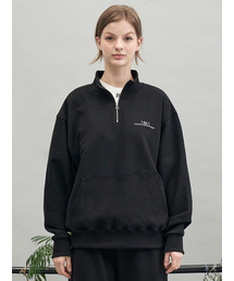 RE braces logo half zipup mtm (black)