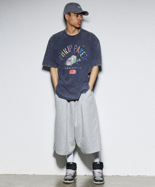 PHILIPPAKER(フィリップペイカー)の「バミューダジャイアントツーピンタックスウェット9部パンツグレー(その他パンツ・メンズ・その他・MEDIUM/LARGE/X-LARGE)」の13枚目の写真