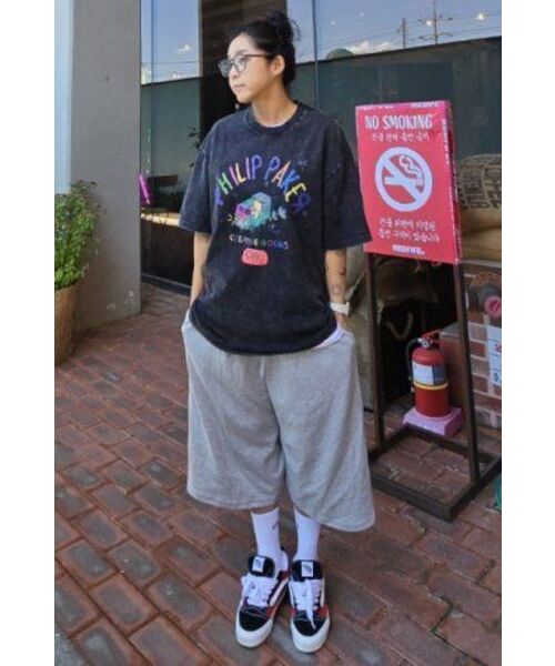 PHILIPPAKER(フィリップペイカー)の「バミューダジャイアントツーピンタックスウェット9部パンツグレー(その他パンツ・メンズ・その他・MEDIUM/LARGE/X-LARGE)」の21枚目の写真